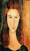 Jeanne Hebuterne Hebuterne by Modigliani oil painting reproduction
